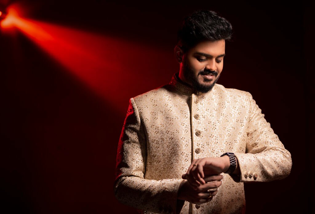 groom poses chennai
